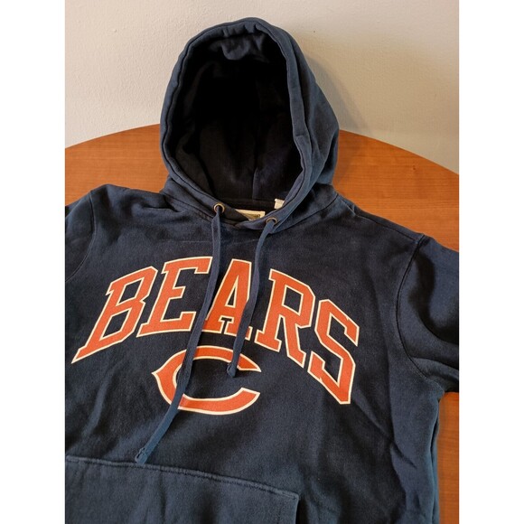 Tailgate Chicago Bears Hoodie Sweatshirt Womens Small Navy Blue Banded Waist - Picture 3 of 12